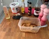 A picture of step 1 of Chicken satay skewers.