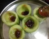 स्प्राउटेड क्यूकम्बर कप्स (sprouted cucumber cups recipe in Hindi) रेसिपी चरण 4 फोटो