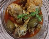 A picture of step 7 of Instant achari sauce chicken 😋😋.