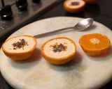 A picture of step 11 of Orange Posset.