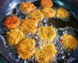 A picture of step 2 of Fibre Rich Coconut Fritters or Narkoler Bora.