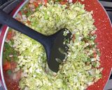 A picture of step 3 of Manchow Soup.