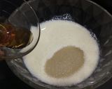A picture of step 6 of Eggless upside down apple cake.