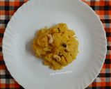 A picture of step 3 of Rava Kesari / Kesar Sooji Halwa.