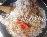 A picture of step 2 of Onion Rice.