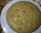 A picture of step 10 of Peanut butter cake wit strawberry jam#charityrecipe#4wkchalenge.