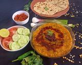 A picture of step 5 of Double tadka Panchmel Dal.
