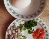 A picture of step 2 of Desi Style Omelette.