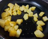 A picture of step 1 of Turnip and Potato Curry with Green Peas.