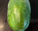 A picture of step 1 of Raw Papaya sweet Chutney/Plastic Chutney.