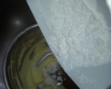 A picture of step 4 of Chocolate buttercream #4WeeksChallenge.