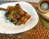 Foto del paso 3 de la receta: Conejo al horno con patatas y cebolla 🍴