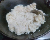 A picture of step 1 of Semolina modak.