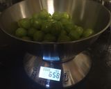 A picture of step 2 of Gooseberry Jam.