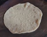 A picture of step 4 of #CP# Paratha stuffed with raw singhada.