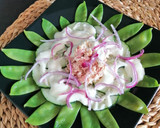 Foto del paso 7 de la receta: Ensalada de tirabeques con atún y vinagreta de yogurt
