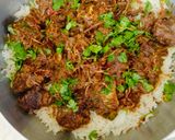 A picture of step 4 of Authentic beef dum biryani.
