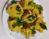 जाळीदार खमण ढोकळा (Khaman Dhokla Recipe In Marathi) रेसिपी स्टेप 9 फोटो