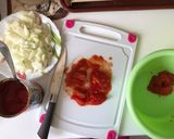 Lecsó virslivel recept fázis 3 fotója