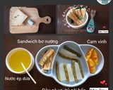Hình bước làm 5 của món Sandwich bơ nướng