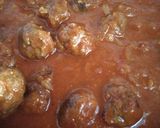 A picture of step 2 of Kofta in tomato gravy.