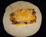A picture of step 3 of Chicken Chimichangas, Jon Style.