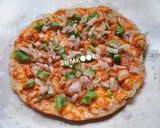 A picture of step 2 of Nutritious Sorghum Flour - Cheese spread - Pizza.
