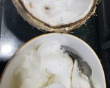 Hình bước làm 2 của món Dừa sáp dằm trái cây
