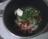 Foto del paso 4 de la receta: Calabaza rellena de atún con crema, jamón, mozzarella y huevo