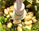 A picture of step 3 of Arugula, Cherry Tomato, and Almond Pesto.
