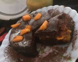A picture of step 3 of Mango Chocolate Layer Cake.