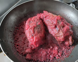 Foto del paso 5 de la receta: Berenjena🍆en salsa ahumada con champiñones🍄y remolacha🍄