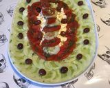 Une image de l'étape 7 de Salade de concombre aux tomates,olives et fromage frais.