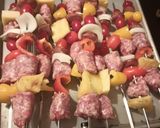 A picture of step 2 of Kabobs with Extras.