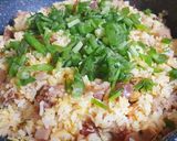 Hình bước làm 2 của món Cơm chiên trứng thập cẩm