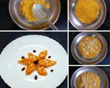 A picture of step 5 of Gajar Halwa Burfi/ Carrot Burfi.