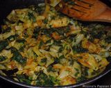 A picture of step 7 of Cabbage rice (kalam polow Shirazi).