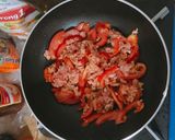 Hình bước làm 2 của món Đậu sốt cà chua