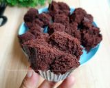 Foto langkah ke 4 dari resep Brownies Mekar Tepung Beras (no telur, no mixer).