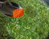 A picture of step 6 of Amarnatha bhaji.