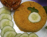 A picture of step 2 of Fried couscous with cabbage sauce.