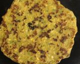 A picture of step 4 of Shimla corn chilla.