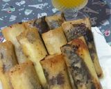 Foto langkah ke 3 dari resep Lumpia Pisang Coklat Keju🍫🧀.