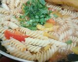 A picture of step 15 of Spicy Sweet and Sour Pasta.