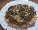 Foto del paso 7 de la receta: Pizza de almendras, cebolla y hongos