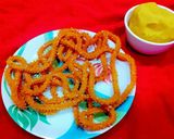A picture of step 3 of Rice Flour Chakli.
