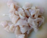 Foto del paso 6 de la receta Salsa bechamel con embutidos y pollo