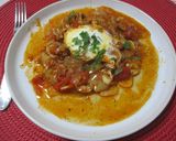 Fűszeres algériai shakshuka 🇩🇿 buggyantott tojással 🥚🍅 recept fázis 8 fotója
