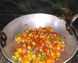 A picture of step 4 of Chana Chilli.
