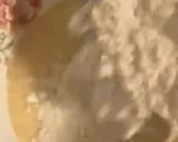 A picture of step 2 of Peanut Butter Board with cream cheese & pancakes.